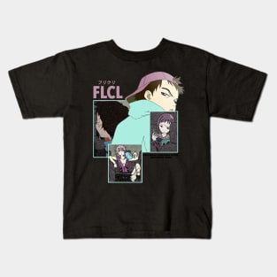 FLCL ''DEAD END'' V2 Kids T-Shirt